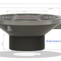 Floor Drain Grate Round 200x100 with 110 hole for balcony - Thumbnail 8