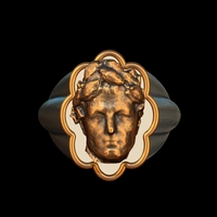 cesar bronze silver ring - Thumbnail 1