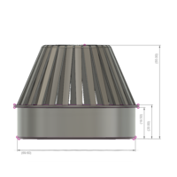 Rainwater Outlet Grill 70mm for protection trap 3d-print - Thumbnail 1