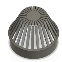 Rainwater Outlet Grill 70mm for protection trap 3d-print - Thumbnail 3