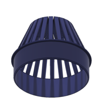 Rainwater Outlet Grill 70mm for protection trap 3d-print - Thumbnail 7