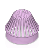 Rainwater Outlet Grill 70mm for protection trap 3d-print - Thumbnail 9
