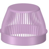 Rainwater Outlet Grill 100 mm for protection trap 3d-print - Thumbnail 4
