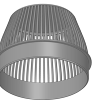 Rainwater Outlet Grill 100 mm for protection trap 3d-print - Thumbnail 7