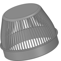 Rainwater Outlet Grill 100 mm for protection trap 3d-print - Thumbnail 9