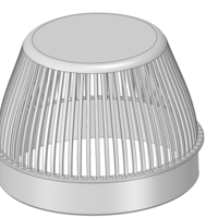 Rainwater Outlet Grill 100 mm for protection trap 3d-print - Thumbnail 10