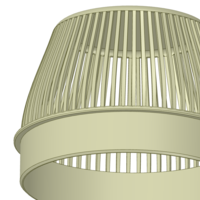 Rainwater Outlet Grill 100 mm for protection trap 3d-print - Thumbnail 13