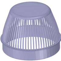 Rainwater Outlet Grill 100 mm for protection trap 3d-print - Thumbnail 18