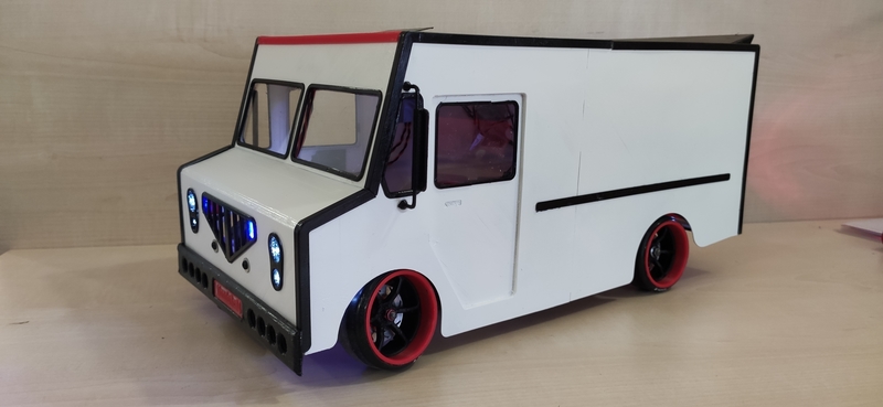 Delivery Van Rc 1/10 Rc Body