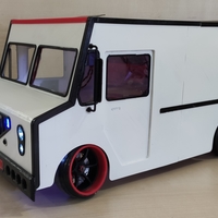 Small Delivery Van Rc 1/10 Rc Body 3D Printing 269722