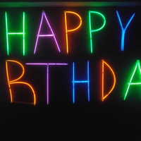 Glowing Happy Birthday Letters - Thumbnail 1