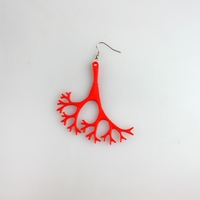 Small Fractal Earring 3D Printing 26979