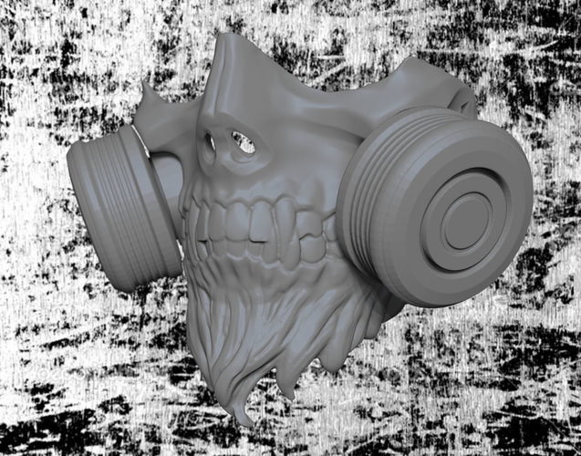 Skull Gas Mask 3D Print 269826
