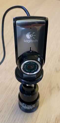 Logitech B905 AKA "QuickCam for Notebooks" webcam tripod mount