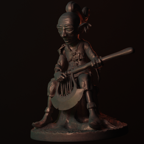 Goblin with lyraxe 3D Print 269925