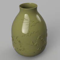 vase real witch circle  pot for magic ritual for 3d-print or cnc - Thumbnail 1