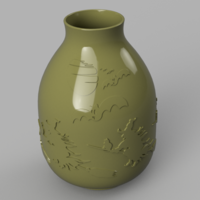 Small vase real witch circle  pot for magic ritual for 3d-print or cnc 3D Printing 269970