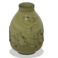 vase real witch circle  pot for magic ritual for 3d-print or cnc - Thumbnail 8
