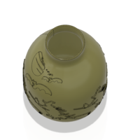 vase real witch circle  pot for magic ritual for 3d-print or cnc - Thumbnail 11