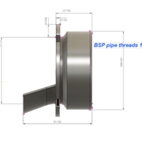 Downspout Nozzle parapet v02 3d-print or cnc - Thumbnail 3