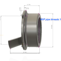 Downspout Nozzle parapet v02 3d-print or cnc - Thumbnail 16