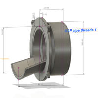 Downspout Nozzle parapet v02 3d-print or cnc - Thumbnail 17