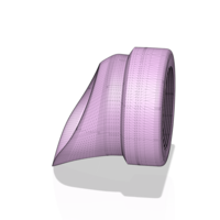 Downspout Nozzle parapet rainwater vs01 d100 3d-print or cnc - Thumbnail 1