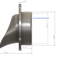 Downspout Nozzle parapet rainwater vs01 d100 3d-print or cnc - Thumbnail 4