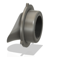 Downspout Nozzle parapet rainwater vs01 d100 3d-print or cnc - Thumbnail 7