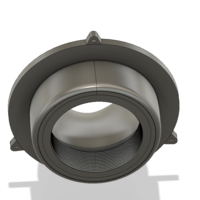 Downspout Nozzle parapet rainwater vs01 d100 3d-print or cnc - Thumbnail 8