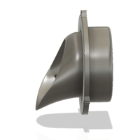 Downspout Nozzle parapet rainwater vs01 d100 3d-print or cnc - Thumbnail 10