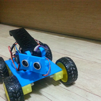 Small Create a robot car to avoid obstacles 3D Printing 270145