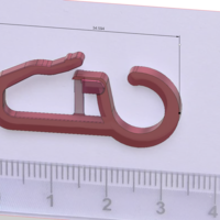 curtain hook standart model vd01 3d-print and cnc - Thumbnail 4