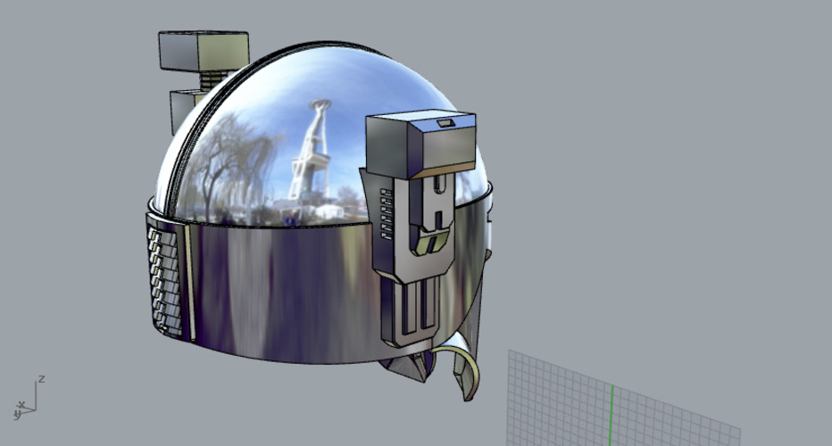 3D Printed THE MANDALORIAN HEAVY INFANTRY HELMET by fito ...