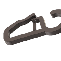 curtain hook standart model vd03 and roller 3d-print and cnc - Thumbnail 4