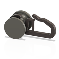 curtain hook standart model vd03 and roller 3d-print and cnc - Thumbnail 8