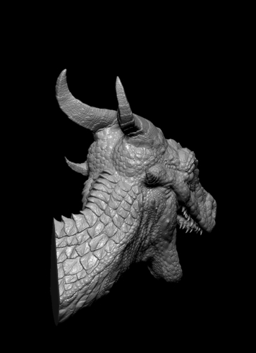 Forest Dragon Bust 3D Print 270257