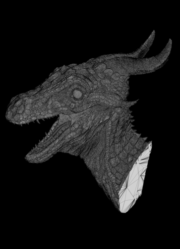 Forest Dragon Bust 3D Print 270258