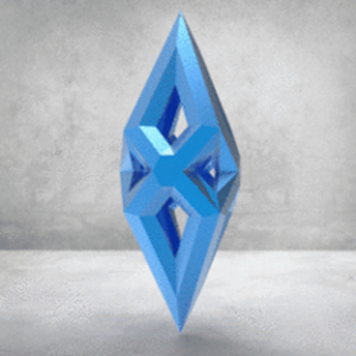 Christmas Ball - Ice Diamond (LowPoly) 3D Print 270369