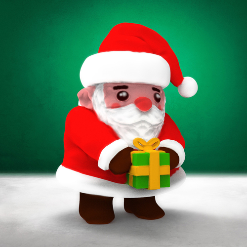 Christmas Ornament - Cute Santa Claus (3 files)