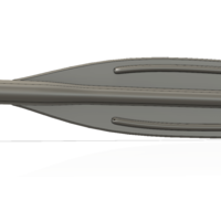 A real paddle blade for a rowing boat for 3d print cnc  - Thumbnail 3
