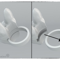 French Buldog  - RING (universal 4 ring size)  - Thumbnail 3