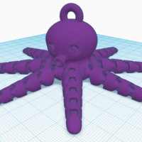 Small Octopus Keychain  3D Printing 270437