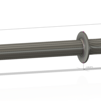 A real paddle handle d32 for a rowing boat for 3d print cnc - Thumbnail 5