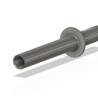 A real paddle handle d32 for a rowing boat for 3d print cnc - Thumbnail 6