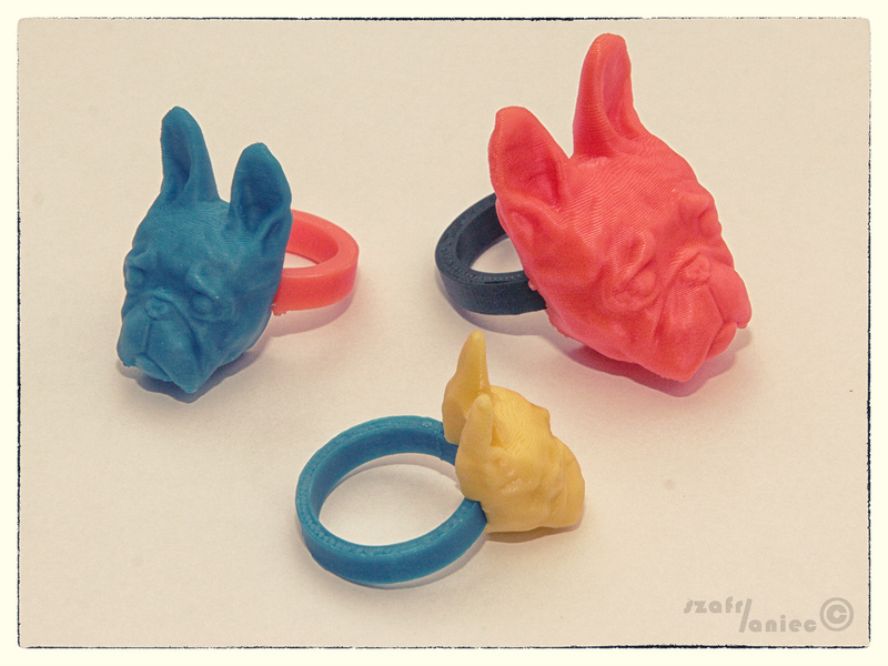 French Buldog  - RING (universal 4 ring size) 