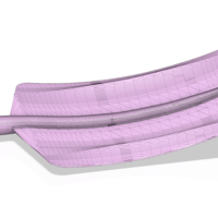 A real paddle blade for a rowing boat for 3d print cnc  - Thumbnail 1