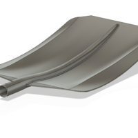 A real paddle blade for a rowing boat for 3d print cnc  - Thumbnail 5