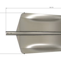 A real paddle blade for a rowing boat for 3d print cnc  - Thumbnail 7