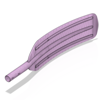 A real paddle blade for a rowing boat for 3d print cnc  - Thumbnail 2
